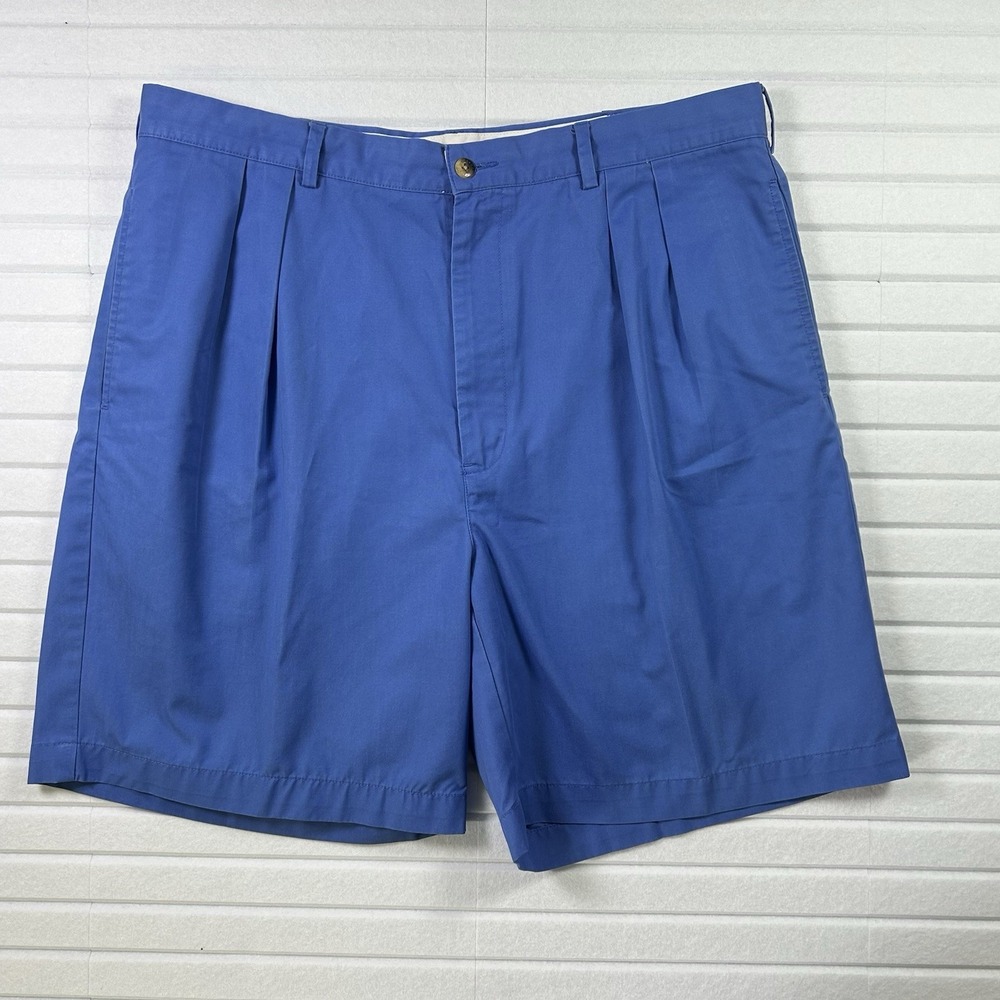 Vintage Polo Golf Ralph Lauren Shorts - Men's 38 - Blue Pleated Classic Fit